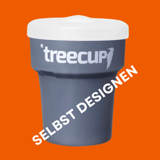 SELBST DESIGNEN // treecup Mehrwegbecher aus Biokunststoff 300ml