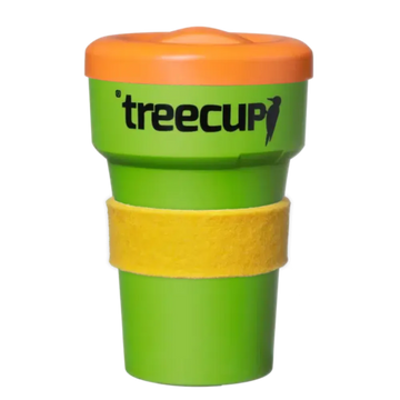 SELBST DESIGNEN // treecup Mehrwegbecher aus Biokunststoff 400ml inkl. Deckel mit Logo - Customer's Product with price 10.48 ID KtQo7PPLMajWZiqOi2O6uKIP