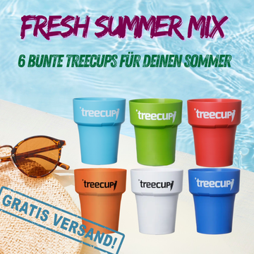 6 x treecup Summer Collection, 300 ML