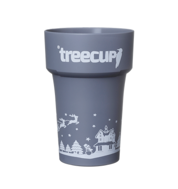 1 x treecup Mehrwegbecher - Christmas Edition 400ml inkl. Deckel