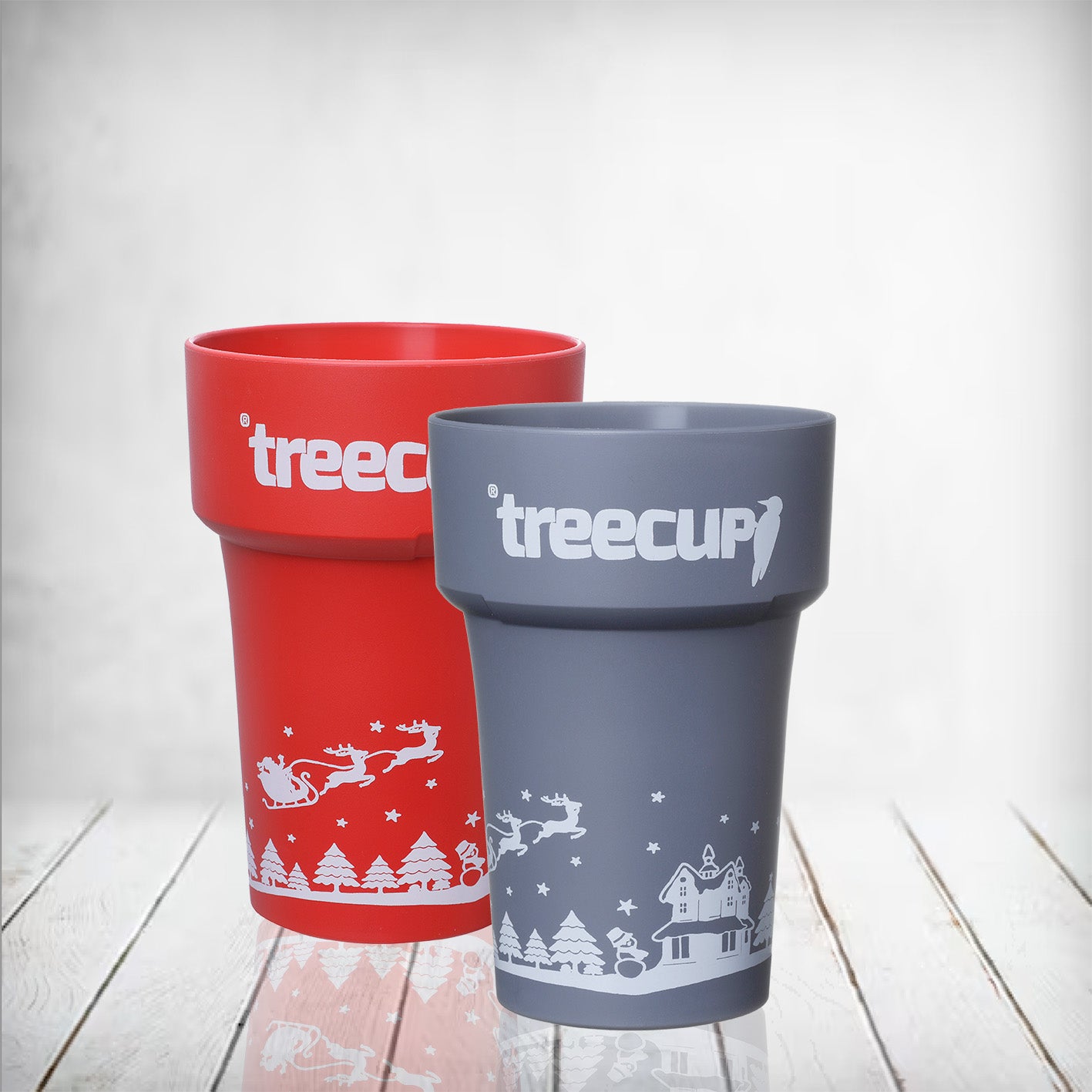 treecup Mehrwegbecher - Christmas Edition 400ml inkl. Deckel