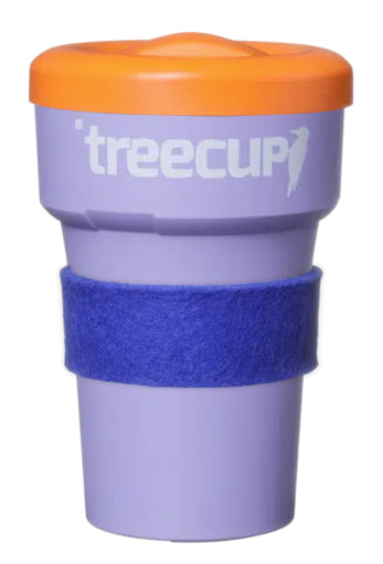 2 x treecup Mehrwegbecher 400 ml + 2 x Deckel + 2 x Manschetten (s. Abbildung)